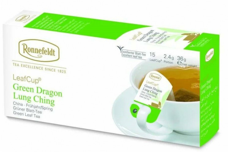Ronnefeldt Leaf Cup Green Dragon Lung Ching /Зеленый Дракон зеленый чай 2.4гх15шт