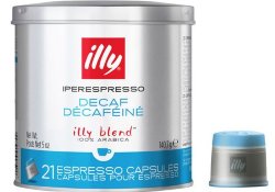 Illy iperEspresso кофе в капсулах 21 шт без кофеина жестяная банка