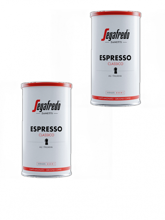Segafredo Espresso Classico 250г кофе молотый ж/б 2 штуки