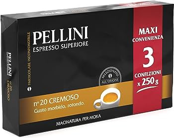 Pellini Cremoso № 20 Espresso Superiore 250 г х 3 шт (750г) кофе молотый