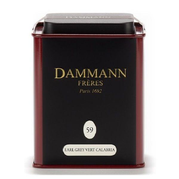 Dammann N59 Earl Grey vert Calabria зеленый ароматизированный чай ж/б 100 г.