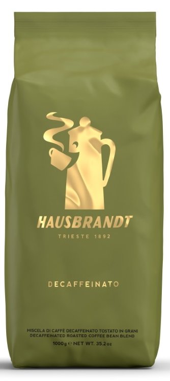 Hausbrandt Decaffeinato кофе в зернах без кофеина 1 кг  пакет