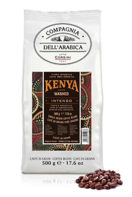 Compagnia Dell'Arabica Kenya Washed Intenso кофе в зернах 500г пакет