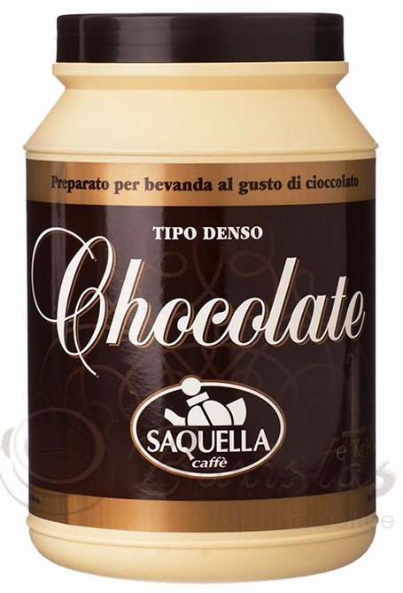 Saquella Chocolate горячий шоколад 1 кг пл/банка какао 21%