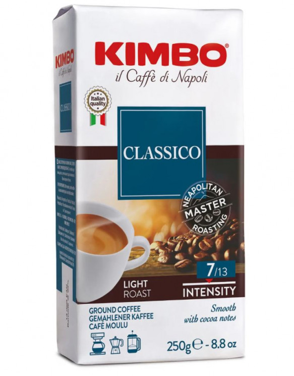 Kimbo Classico 250г кофе молотый  в/у