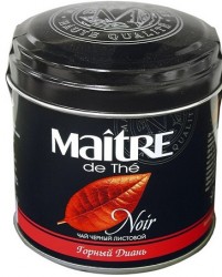 Maitre чай черный листовой Горный Диань 100 г  ж/б