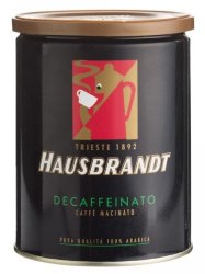 Hausbrandt Decaffeinato кофе молотый без кофеина 250г арабика 100% ж/б