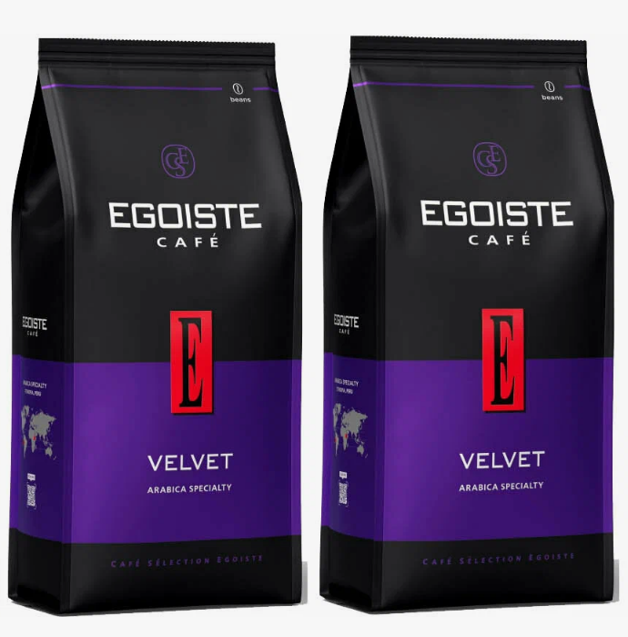 Egoiste Velvet кофе в зернах 200 грамм 2 штуки
