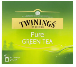 Twinings Pure Green Tea зеленый чай 50 пакетиков 