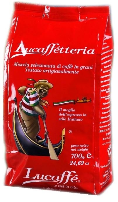 Кофе в зернах Lucaffe Lucaffetteria 700г пакет 80/20
