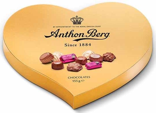 Anthon Berg Сердце 155г ассорти шоколадных конфет