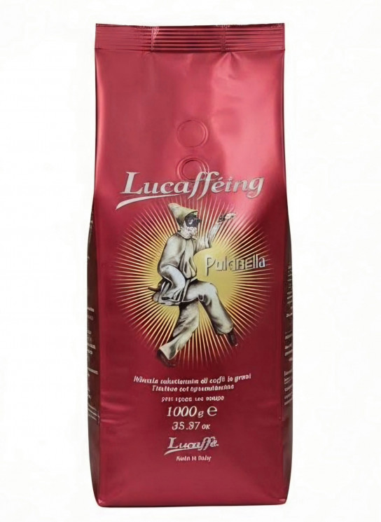 Lucaffe Pulcinella Кофе в зернах 1000 г пакет с клапаном
