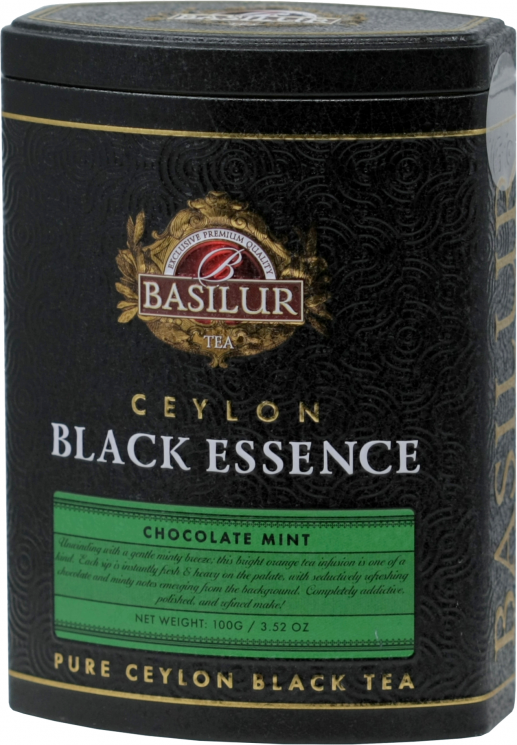 Basilur Black Essence чай черный Шоколад с Мятой 100 г ж/б