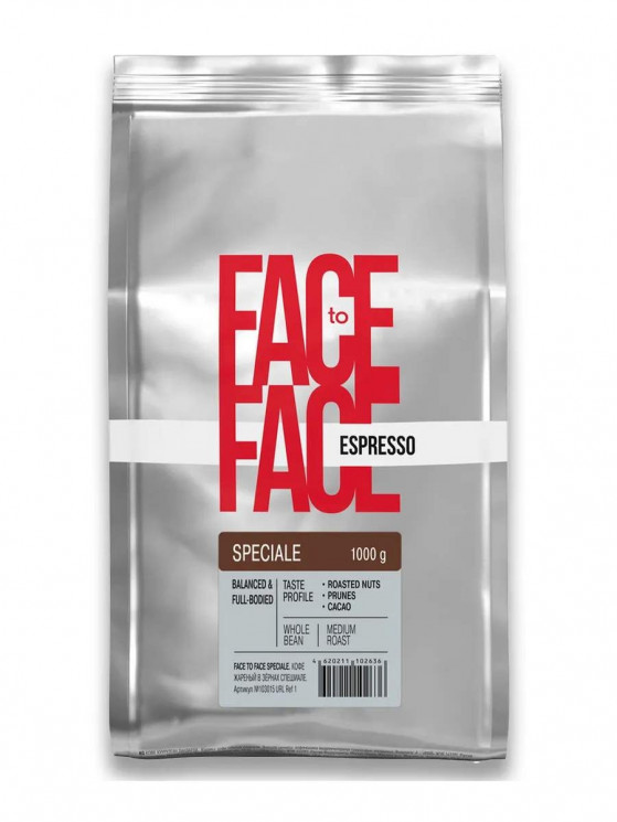 Face to Face Speciale 1 кг кофе в зернах пакет