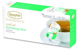 Ronnefeldt Leaf Cup Refreshing Mint / Освежающая мята травяной чай 1,2 г х 15 шт (упак 2 шт)