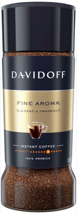 Davidoff Fine Aroma кофе растворимый 100г ст/б