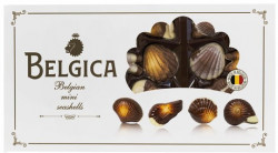 Belgica шоколадные мини-ракушки 250г с начинкой пралине