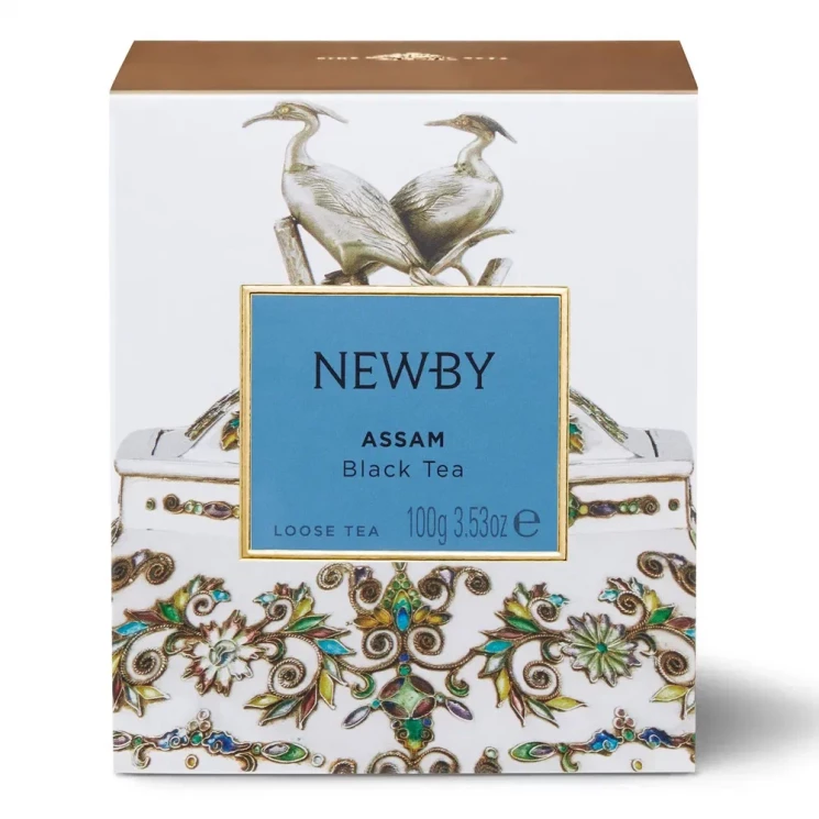 Newby Ассам черный чай картонная упаковка 100 г