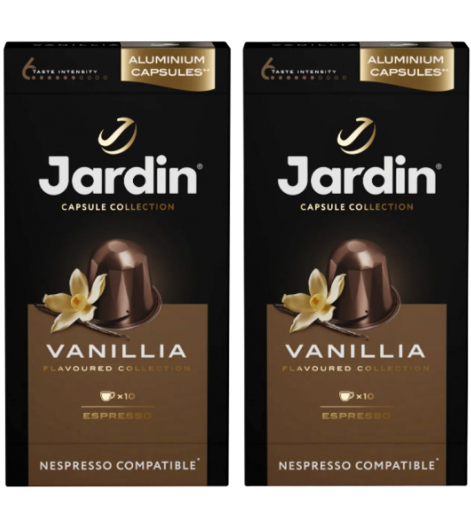 Jardin Кофе молотый Vanillia в капсулах 10 шт 2 упаковки