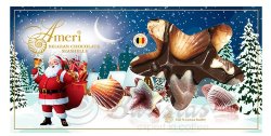 Ameri Санта Клаусы 125г новогодняя упаковка конфеты шоколадные 