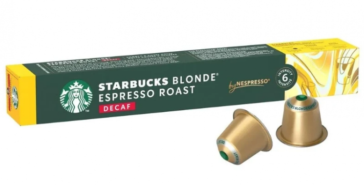 Starbucks Капсулы для кофемашин Nespresso Blonde Espresso Roast Decaf 10 капсул 
