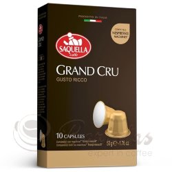 Saquella Gran Cru 100% арабика кофе молотый в капсулах 10шт х 5г