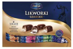 Likworki Gdanskie 182г картон 3 вкуса конфеты шоколадные с алкогольной начинкой