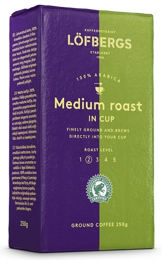 Lofbergs Medium Roast 500 гр кофе молотый пакет