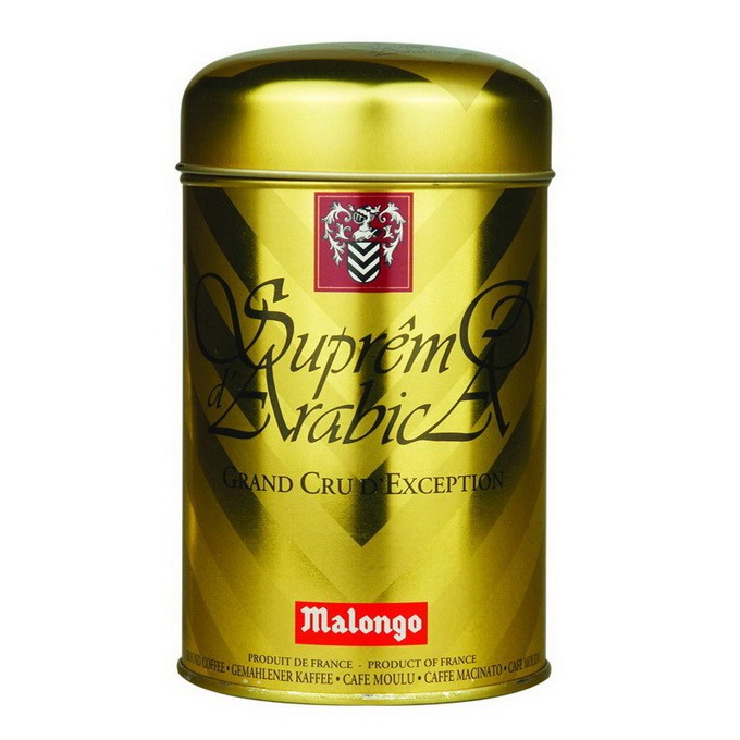 Malongo Suprem Arabica кофе молотый 250г арабика 100% ж/б