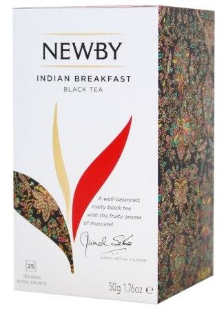 Newby Indian Breakfast 2 г х 25 пак. черный чай картонная упаковка 50 г
