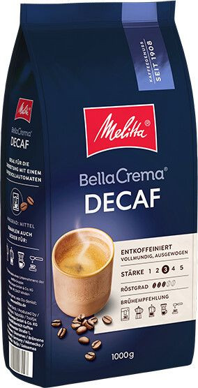 Melitta Bella Crema Decaffeinato кофе в зернах 1 кг