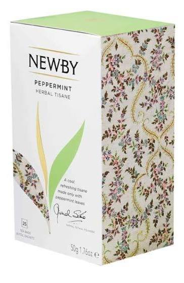 Newby Peppermint Мята перечная 2г х 25пак травяной чай картонная упаковка 50 г