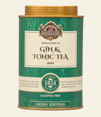 Basilur чай Gin & Tonic с мятой Зеленая 75 г ж/б