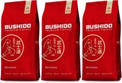 Кофе в зернах натуральный BUSHIDO Red Katana 227 г (упак 3 шт)