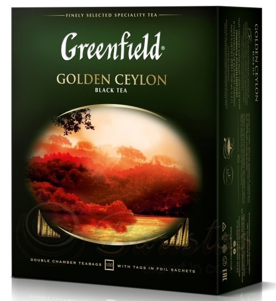 Greenfield Golden Ceylon 100 пак х 2г чай черный
