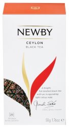 Newby Ceylon 2г х 25 пак. черный чай картонная упаковка 50 г