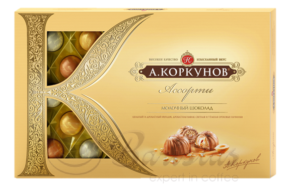 Коркунов Ассорти молочный шоколад 256г подарочная упаковка