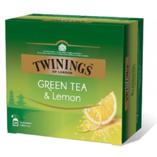 Twinings Green Tea and Lemon  2г x 50 пак зеленый чай