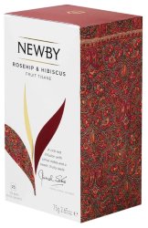 Newby Roseship Hibiscus 3г х 25 пак чай картонная упаковка 75г