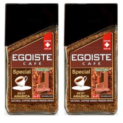 Egoiste Special кофе растворимый с молотым 100 гр (2 банки)