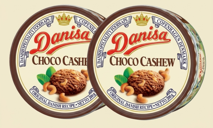 Danisa Choco Cashew сдобное шоколадное с кешью (2 банки x 200г) 