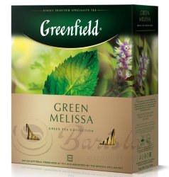 Greenfield Green Melissa 100 пак х 1,5г чай зеленый с мятой и мелиссой