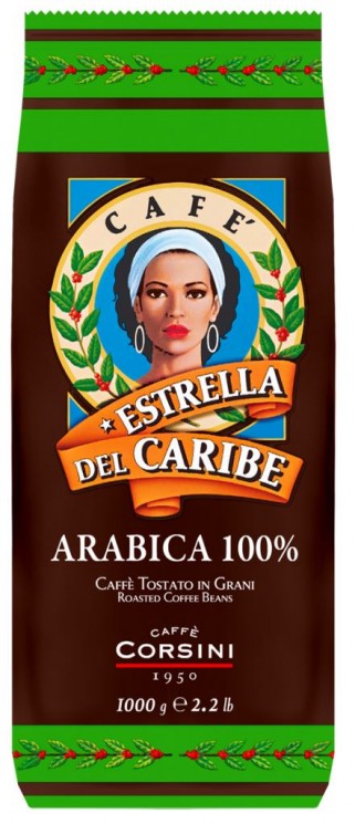 Caffe Corsini Estrella Del Caribe 1 кг кофе в зернах 100% арабика
