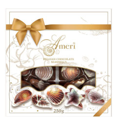 Ameri Seashells с бантом 250г подарочная упаковка конфеты шоколадные 
