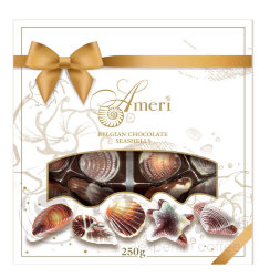 Ameri Seashells с бантом 250г подарочная упаковка конфеты шоколадные