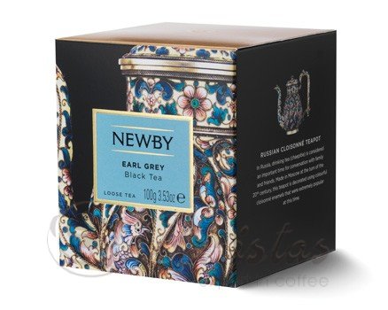Newby Эрл Грей черный ароматизированный чай картонная упаковка 100 г