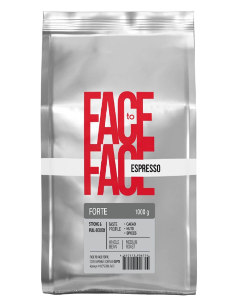 Face to Face Forte 1 кг кофе в зернах пакет