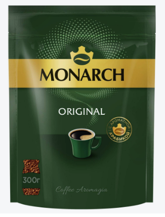 Monarch кофе растворимый сублимированный 300 грамм пакет 