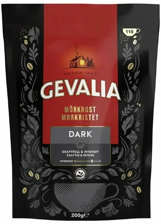 Gevalia Dark 200г кофе растворимый пакет