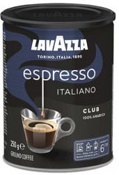 Кофе молотый Lavazza Club 250 г жестяная банка